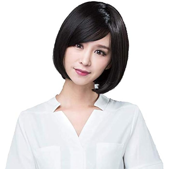 DILLARDS Wig Wave Head Chemical Fiber High Temperature Wire Short Straight Hair Ladies - Image 1